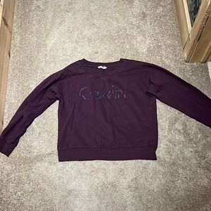 Used calvin klein maroon/purple sweatshirt.